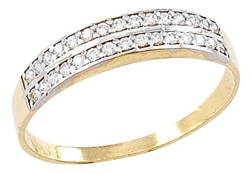 Imagen 1 de 2 de Anillo Churumbela Doble Oro 10k - 537