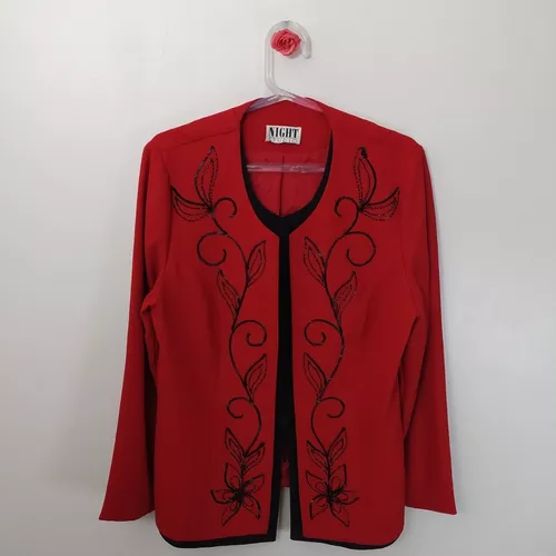 Blazer Alfaiataria Xadrez Vermelho Brechó - Marylu Brechó Online