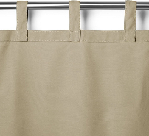 Cortina Para Interiores Marrón Topo 1pz 132x274cm Elrene
