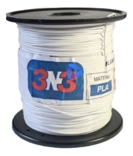 Imagen 1 de 1 de Filamento 3D PLA 3n3 de 1.75mm y 500g blanco