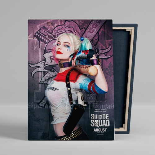 Cuadro Suicide Squad Harley Quinn Canvas Bastidor 60x40 Cine