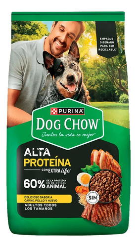 Dog Chow Perro Adulto Alta Proteina X 21 Kg
