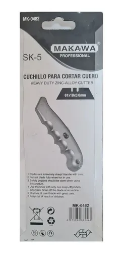 Cuchillo Para Corta Cuero De Metal Makawa Mk0482
