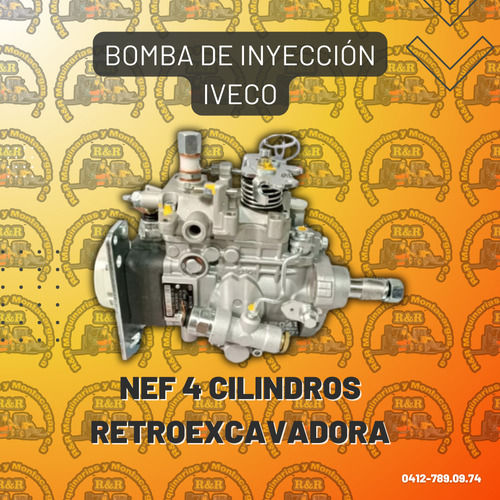 Bomba De Inyección Iveco Nef 4 Cilindros Retroexcavadora