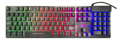 Teclado Rgb Gamer Semi Mecanico Anti-ghosting Knup Kp-tm009