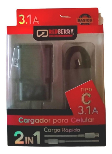 Kit Cargador Tipo C 3.1a 2 En 1 Reforzado Android