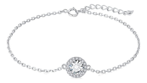 Jewelrypalace Pulsera De Eslabones De Halo Ajustable De Mois