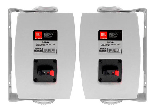 Caixa De Som Ambiente Jbl O Par 40w Rms C521b Branco