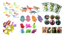 Comprar Paquete 48 Juguetes Dinosaurios Fiesta Piñatas Bolo Regalo