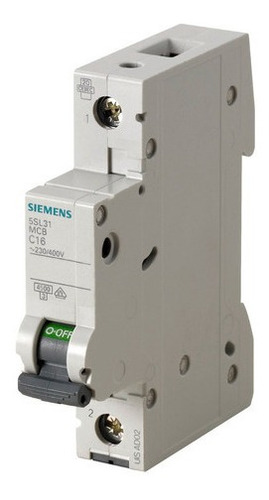 Llave Térmica Unipolar 1x6a 4,5ka Curva C Siemens