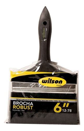 Brocha Robust Mango Plastico 6 PuLG 2 Pz Wilson 12-78