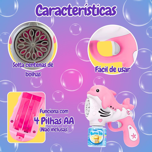 / Lanzador De Burbujas For Niños Con Luces Led