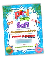 Comprar Invitación Digital Pool Party Albercada
