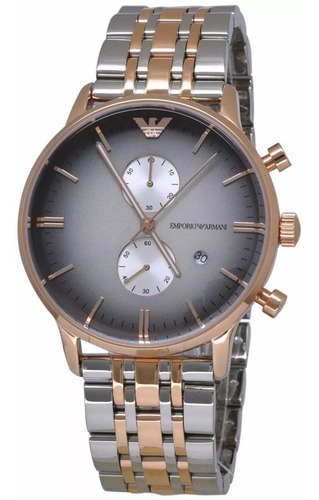 Relógio 0012g Empório Armani Ar1721 Champanhe C/ Caixa