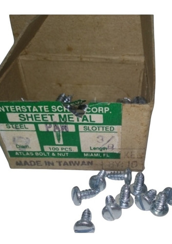 Tornillo Tirafondo De 3/8 De 7 De Diámetro Caja De 100