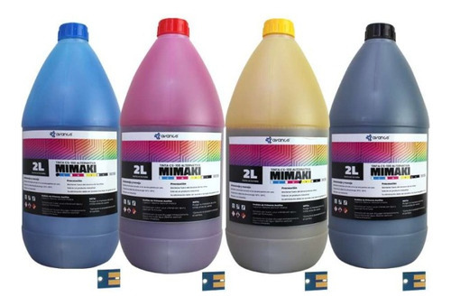 Tinta Cs100 Alternativa Mimaki Para Impresion Digital 2lt Color de la tinta Black