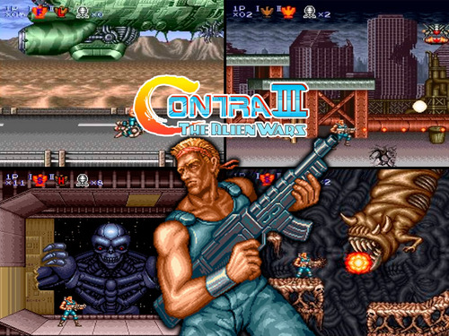 Contra Iii 3 The Alien Wars Super Nintendo Snes Completo
