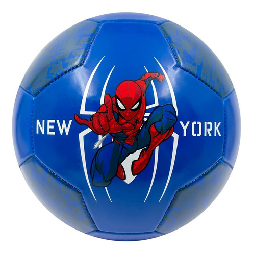 Balón De Fútbol No. 3 Voit Marvel Spider-man Color Azul