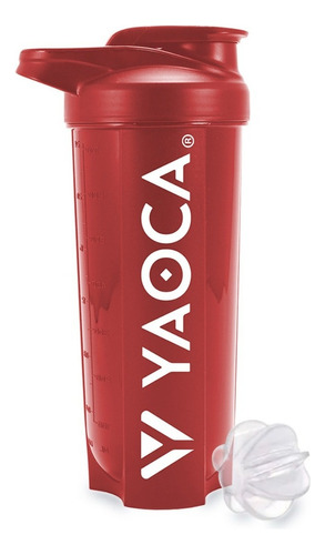 Yaoca Mezclador De Proteinas Shaker Vaso Deportivo Rojo