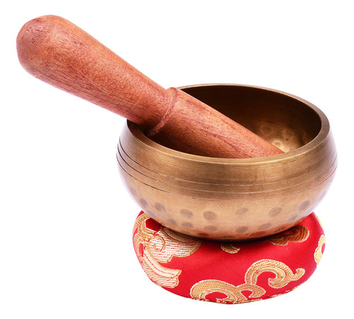 Set De Canto Artesanal Singing Bowl Y Meditación Tibetana De