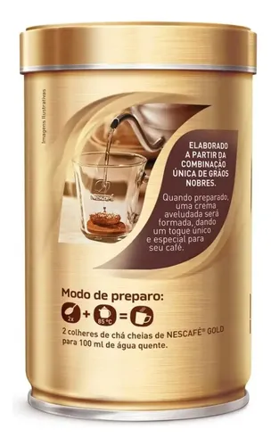 Café Solúvel Nescafé Gold 8 Espresso 100g Lata Dourada | MercadoLivre