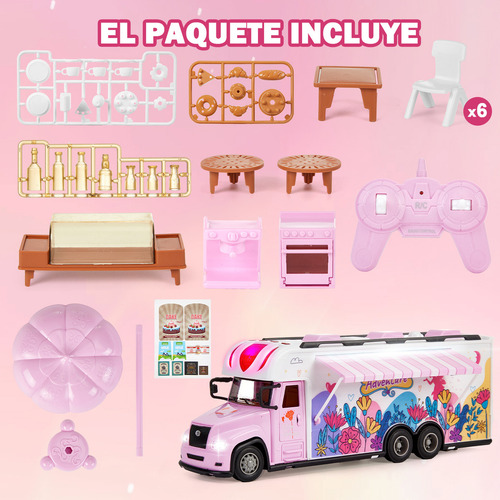Zacro RC camión de camping rosa