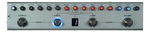 Pedal Multi-Efeitos Cuvave Tank-B Para Baixo c/ 36 Efeitos e Bluetooth