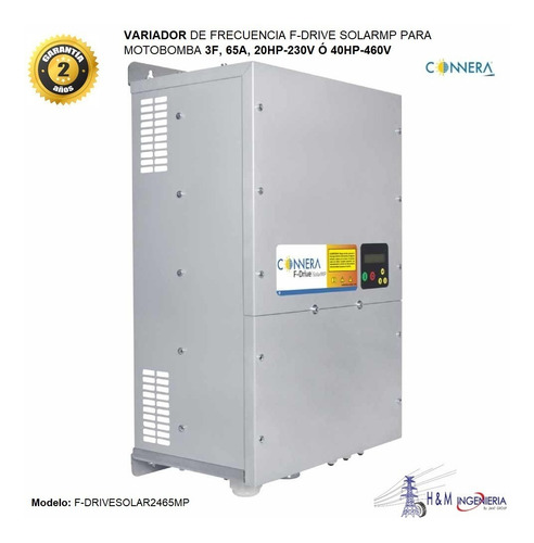 Variador F-drive Solarmp Motobomba 3f 20hp-230v Ó 40hp-460v