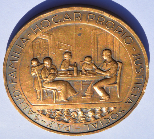 Antigua Medalla Congreso De La Vivienda Popular 1939