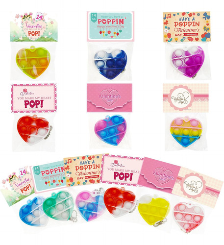 Juegos De Aire Burbuja Corazones, 24 Piezas Para Niñas