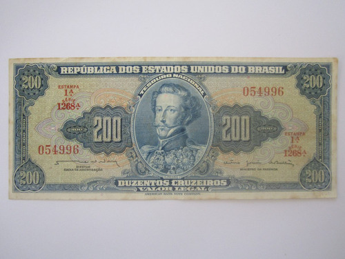 Brasil C042 Cédula 200 Cruzeiros 1964