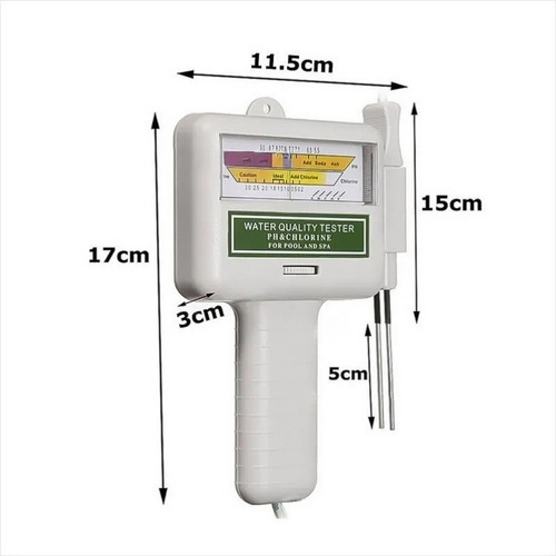 Imagen 3 de 8 de Medidor Analogico De Ph Y Cl Pc-101 Piscina Calidad Agua