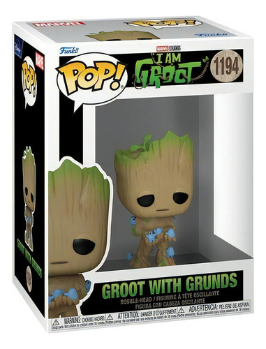 Figura De Accion Groot Con Grunds 1194 I Am Groot Funko Pop 