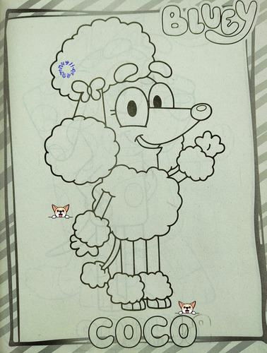 10 Libros Colorear Bluey + 10 Cajitas De Colores (12)