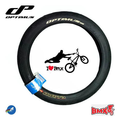 Caucho Para Bicicleta Bmx Rin 20 * 2.35 Optimus Blackburn 