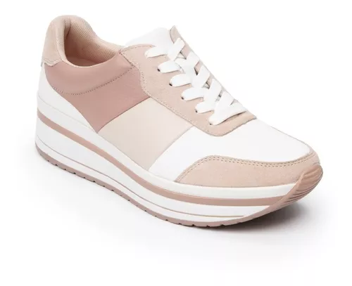 Tenis De Plataforma Flexi Dama 101008 Rosa Original