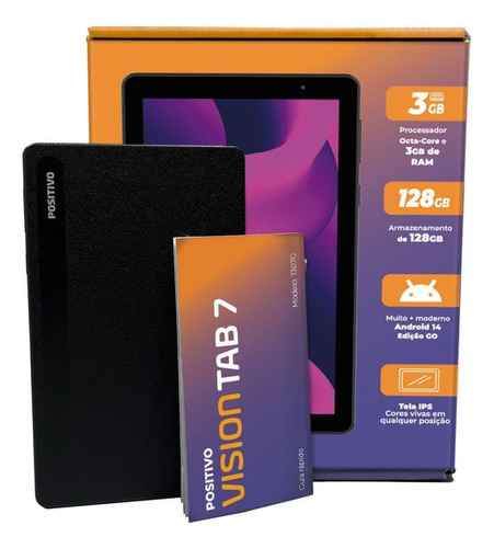 Tablet Vision Tab 7 3gb Ram 128gb Octa-core Android 14 Go