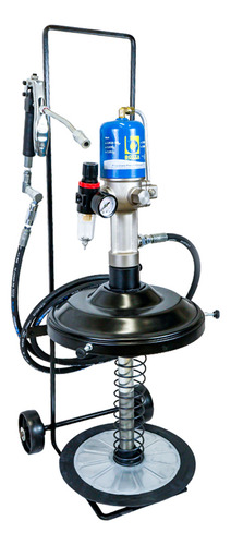 Propulsora Pneumática Para Graxa 20kg Com Carrinho G5 Bozza