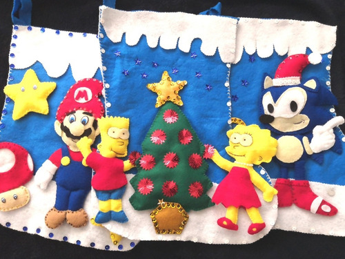 Bota Navideña De Los Simpson, Navidad, Bota Personalizada | Envío gratis Bota Navideña De Los Simpson, Navidad, Bota Personalizada | Envío gratis