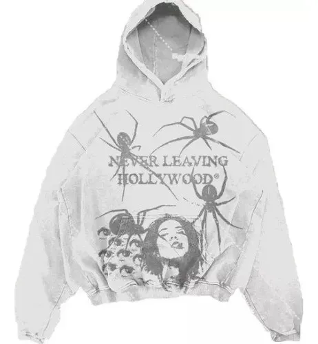 comprar W Sudadera Con Capucha Con Estampado De Araña Gótica Y2k