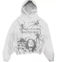 Comprar W Sudadera Con Capucha Con Estampado De Araña Gótica Y2k