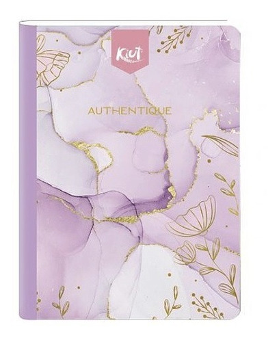Imagen 4 de 9 de Cuaderno Cosido Kiut Mediano Rayado 100 Hojas + Stickers