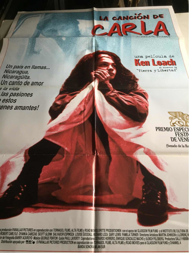 Poster La Cancion De Carla -scott Glenn-dir Ken Loach 1997