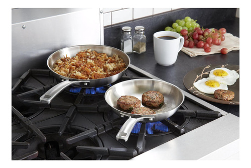 Sartén En Acero Inoxidable Calfalon Classic Sceolding X2