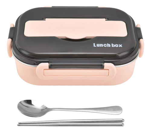 Lonchera Portatil Acero Inoxidable Compartimento Bento Box