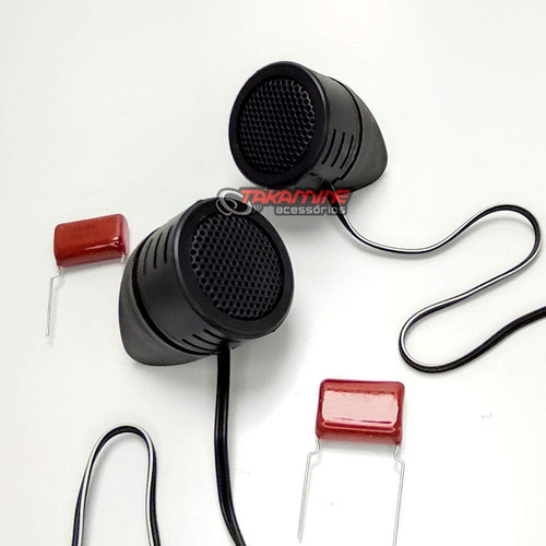 Imagem 1 de 6 de Mini Tweeter Alta Frequência 600w E Capacitores Painel Porta