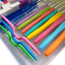 Comprar Kit Crochê Cu002F 16 Agulhas Cu002F Acessórios E Case Super Marca Lar das Fitas