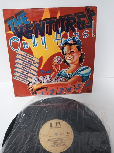 7k Antiguo Disco Doble De Vinilo De Rock The Venture