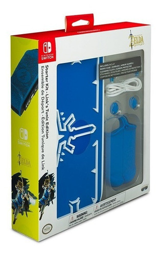  Switch Starter Kit Zelda Breath Of The Wild Estuche - Nuevo