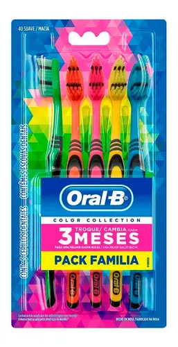 Cepillo Dental Oral-B Indicator Colors Pack Familiar